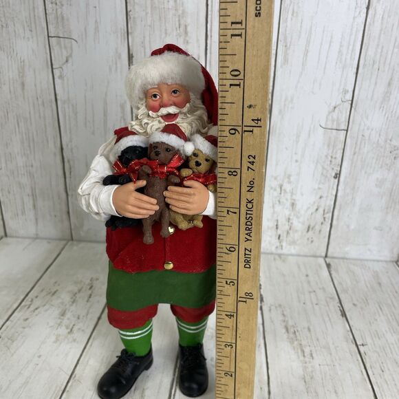 CLOTHTIQUE Possible Dreams Santa- Group Hug Puppies Dept 56 Christmas - Picture 9 of 9
